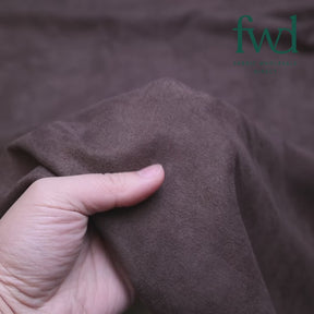 Suede Scuba Double Knit Brown Fabric Video|SV581342