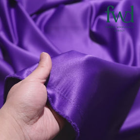 Matte Satin (Peau de Soie) Purple Fabric Video|SV574488