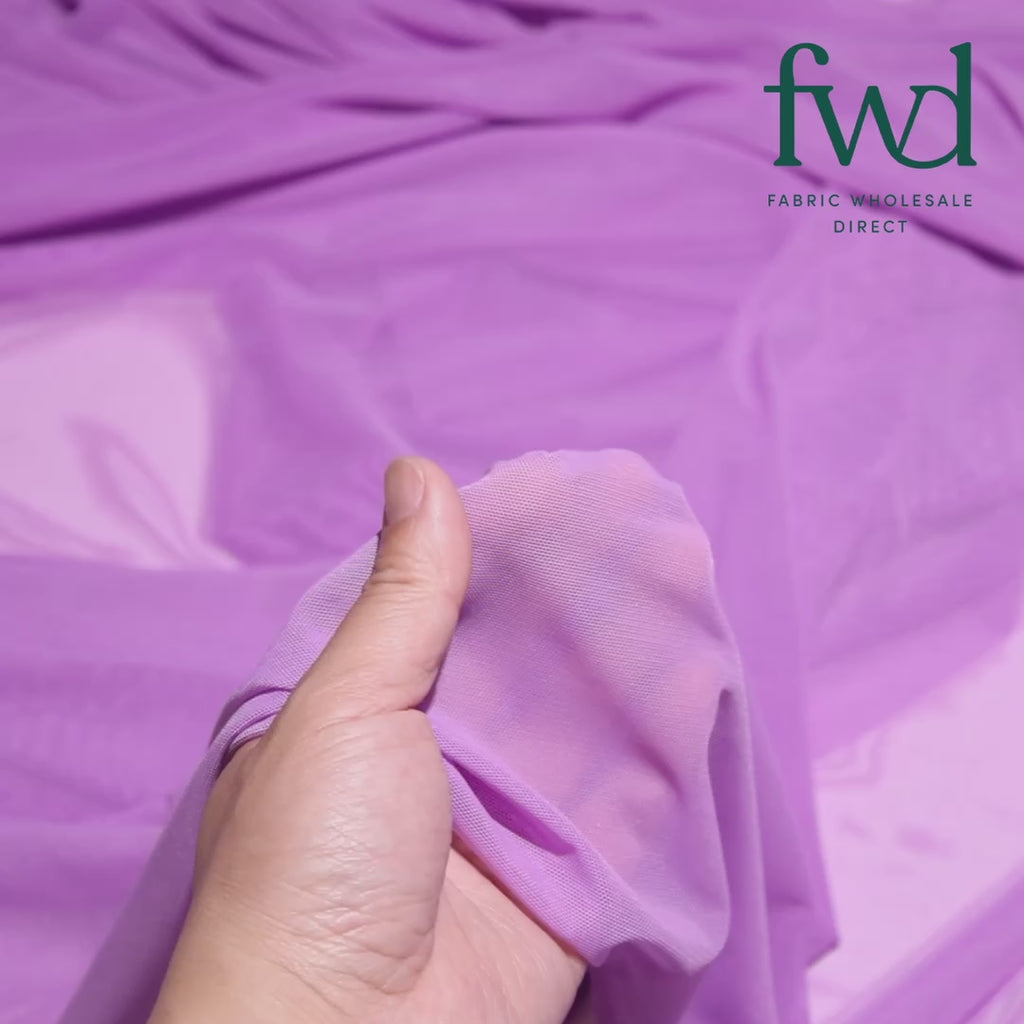 Power Mesh Lilac Fabric Video|SV570568