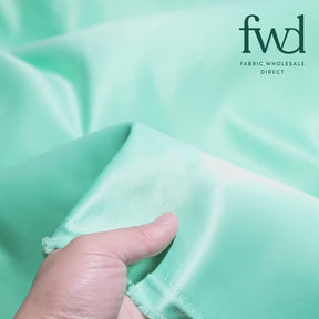 Matte Satin (Peau de Soie) Seafoam Fabric Video|SV574476