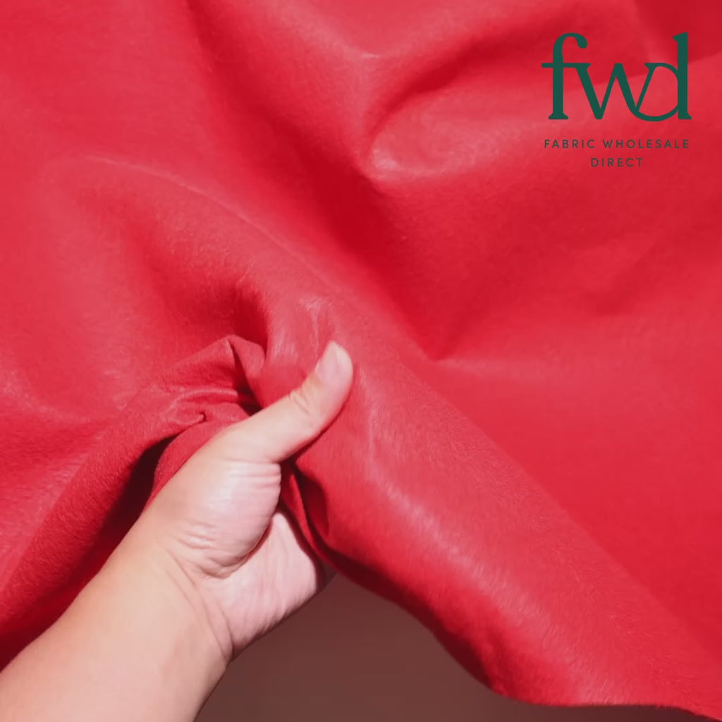 Polyester Felt (74 Inch) Red Fabric Video|SV575359