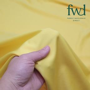 Stretch Crepe Scuba Double Knit Yellow Fabric Video|SV577179