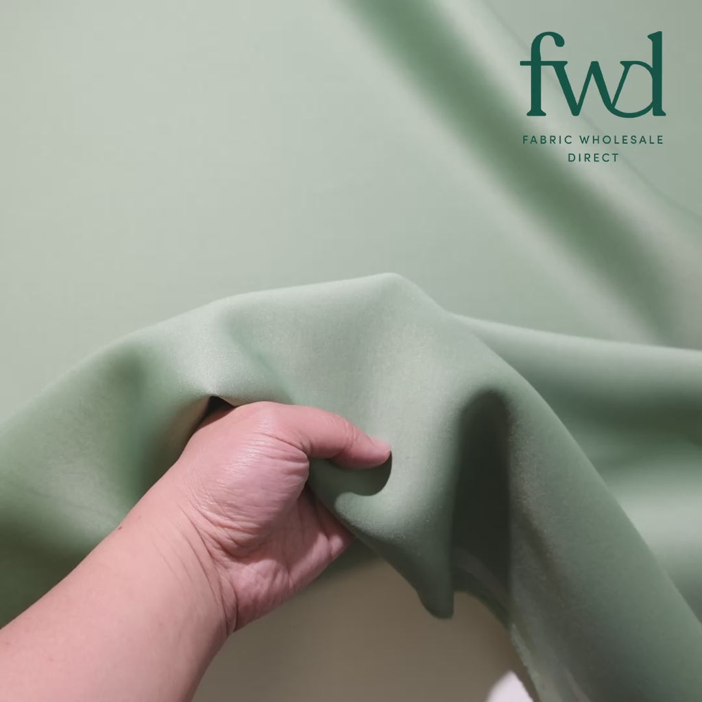 Neoprene Scuba Fabric Sage Video|SV582821