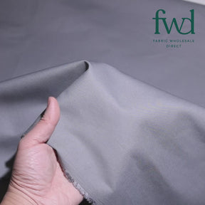 Poly Cotton Twill Grey Fabric Video|SV581083
