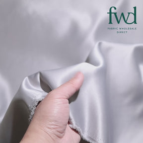 Matte Satin (Peau de Soie) Silver Fabric Video|SV574477