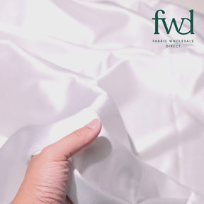 Classic Spun Yarn Polyester Crepe Back Satin White Fabric Video|SV582139