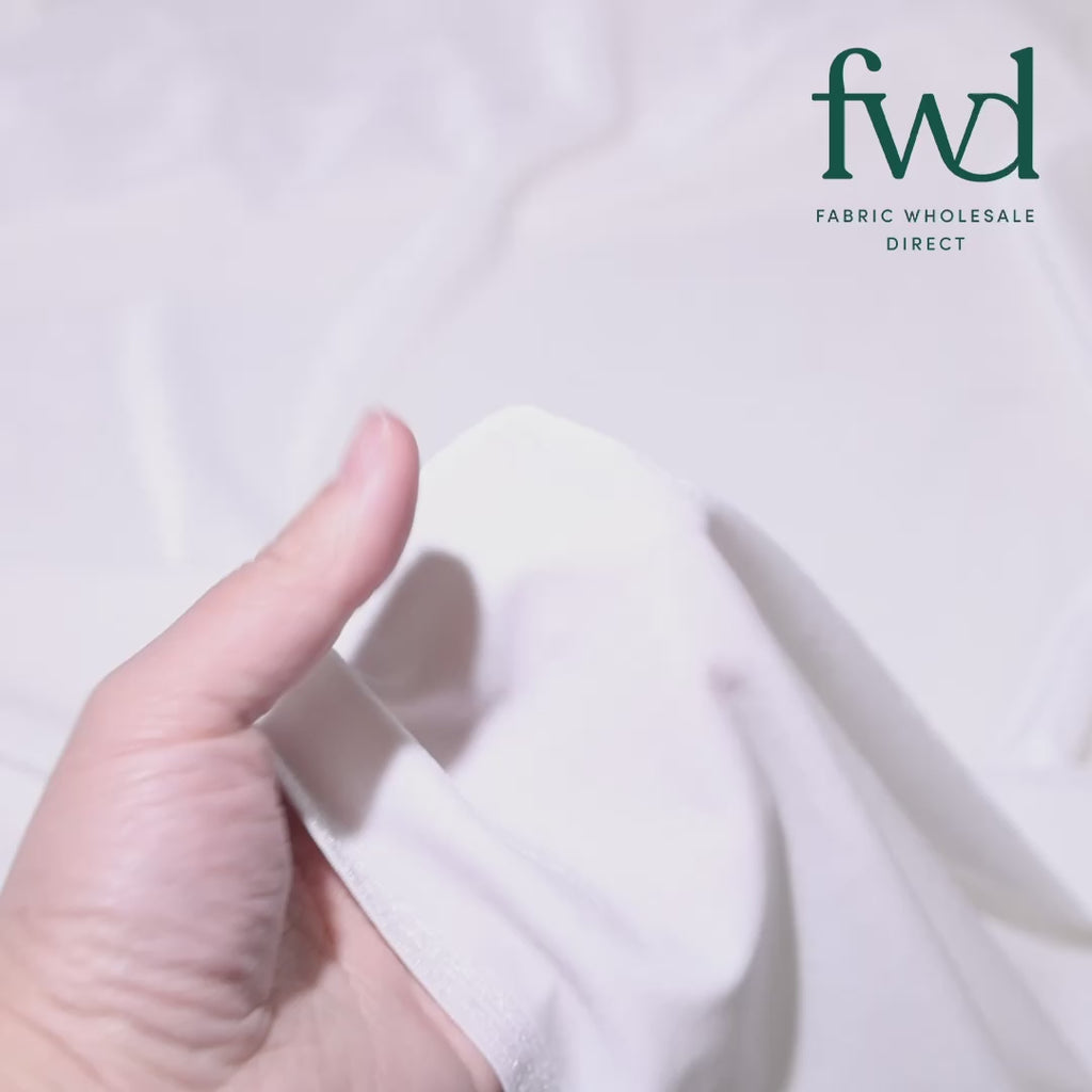 Stretch Velvet White Fabric Video|SV571480