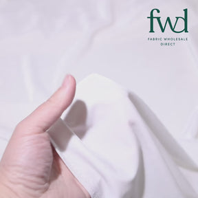 Stretch Velvet White Fabric Video|SV571480