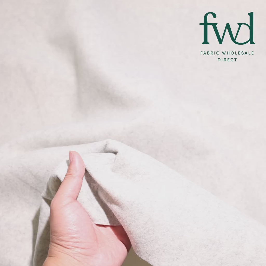 Polyester Felt (74 Inch) Light Heather Grey Fabric Video|SV581263