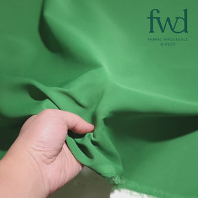 Polyester Crepe Georgette Chiffon Fabric Kelly Green Video|SV580472
