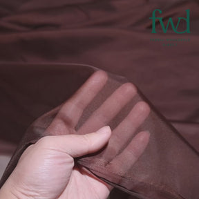 Sheer Voile (118 Inch) Brown Fabric Video|SV570987