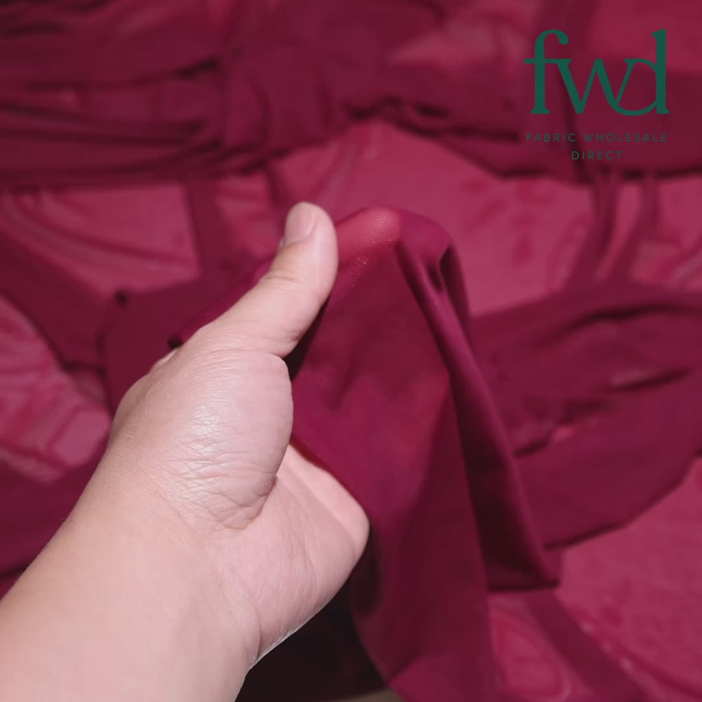 Power Mesh Raspberry Fabric Video|SV570576
