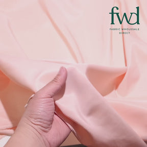 Silky Polyester Pongee Fabric Peach Video|SV582890 