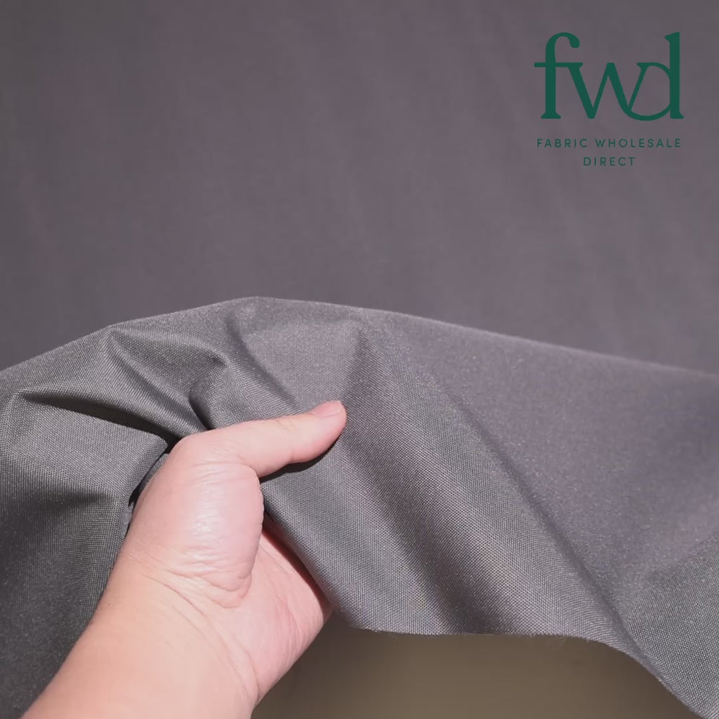 Ottertex® Solution Dyed Polyester Waterproof Canvas Charcoal Video|SV574940