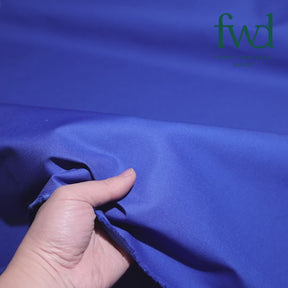 Poly Cotton Twill Royal Blue Fabric Video|SV580379