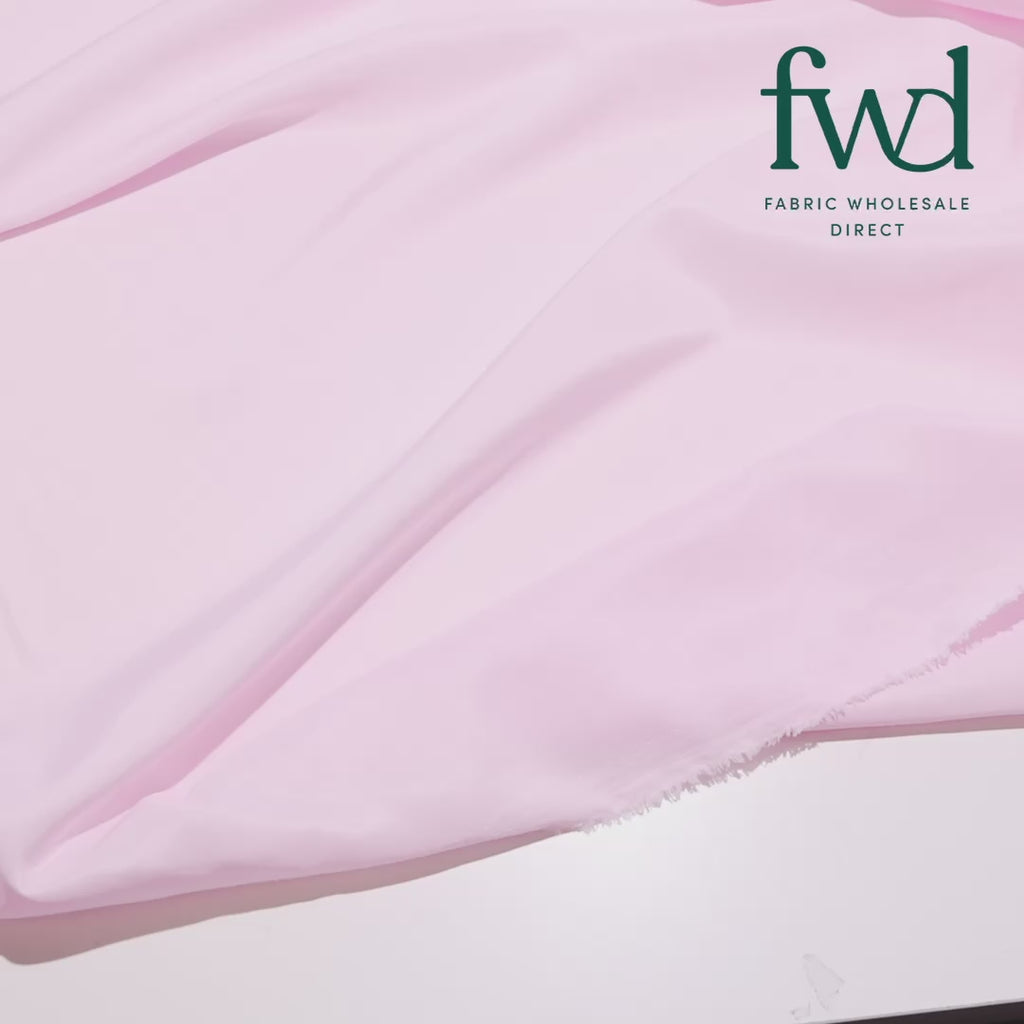 Silky Polyester Pongee Fabric Pink Video SV582882 