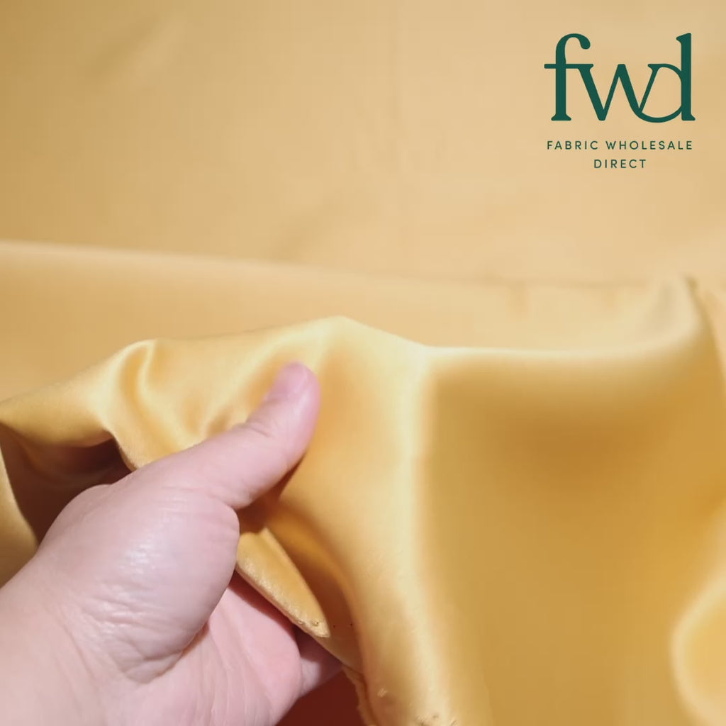 Matte Satin (Peau de Soie) Gold Fabric Video|SV574474