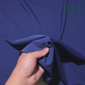 Stretch Polyester Tissue Faille Royal Blue Fabric Video|SV582295