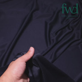 Polyester Interlock Knit Lining Navy Blue Fabric Video|SV574606