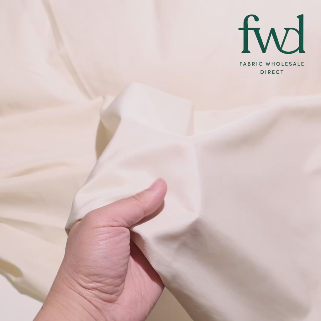 Silky Polyester Pongee Fabric Beige Video|SV582875