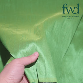 Heavyweight Polyester Dupioni Fabric Lime Green Video|SV583057
