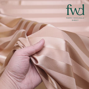 1 Inch Striped Stretch Satin Jacquard Nude Fabric Video|SV581722