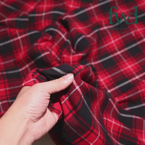 Tartan Plaid Yarn Dyed Brushed Cotton Flannel (Design 20) Fabric Video|SV582113