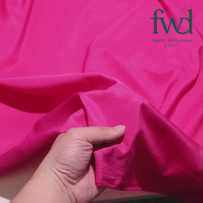 Silky Polyester Pongee Fabric Fuchsia Video SV582883 