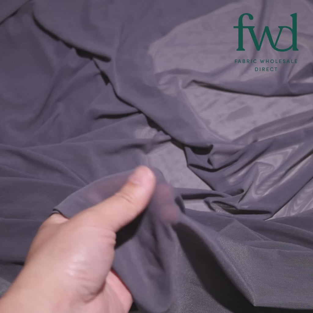 Power Mesh Charcoal Fabric Video|SV570579