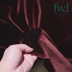 Stretch Velvet Brown Fabric Video|SV571511