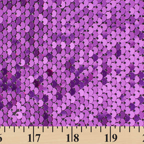 Two Sided Reversible Sequins On Stretch Mesh Fabric SV574632 Gold / Purple 3