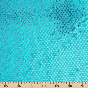 American Trans Knit Confetti Dot Sequins Fabric SV571598 Turquoise / Turquoise 3