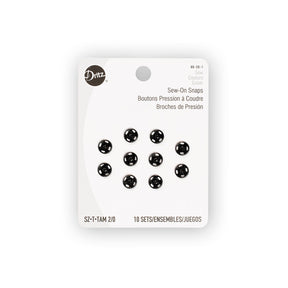 Dritz Size 2 0 Sew On Snaps SV579202 Black 1