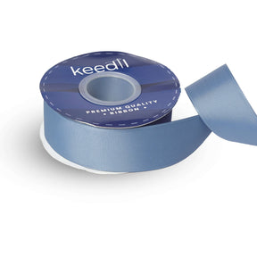 Keedil Solid 1 5 Inch Grosgrain Ribbon Steel Blue A1