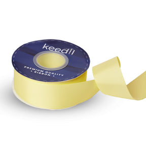 Keedil Solid 1 5 Inch Grosgrain Ribbon Yellow A1