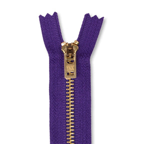 Ykk 5 Brass Closed End Jean Zipper SV578639 Royal Purple 1