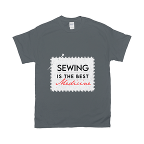 Sewing Is The Best Medicine Tee Apparel Dtg Tshirt Gildan 2000 S Charcoal Mens Cf 20220129004246881 Charcoal 1
