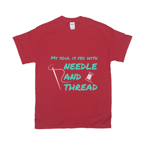 My Soul Is Fed With Needle And Thread Tee Apparel Dtg Tshirt Gildan 2000 S Red Mens Cf 20220129032615230 Red 1