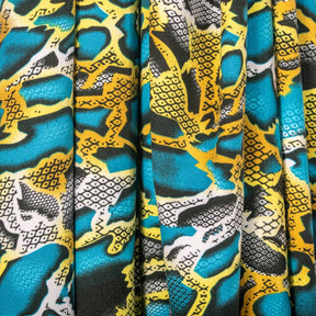 African Print Ankara Dty Fabric SV577641 Turquoise 3