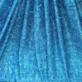 Metallic Eyelash Lame Fabric SV574640 Turquoise 1