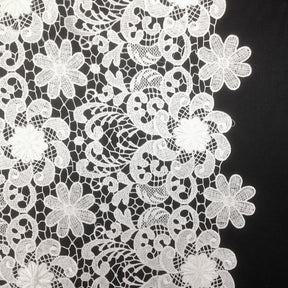 White Lily Flower Guipure Lace Fabric SV570716 1