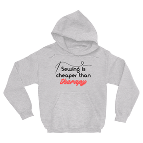 Sewing Is Cheaper Than Therapy Hoodies Apparel Dtg Hoodie Gildan 18500 S Ash Mens Cf 20220131211556852 Ash Grey 1