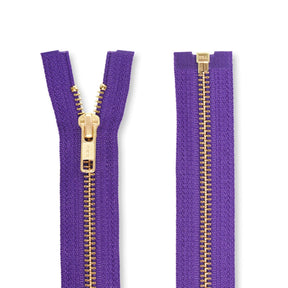 Ykk 5 Brass Separating Zipper SV578753 Royal Purple 3