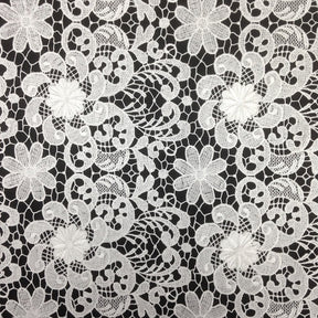 White Lily Flower Guipure Lace Fabric SV570716 2