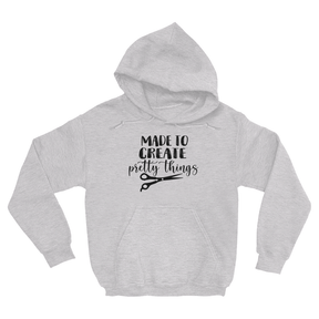 Made To Create Pretty Things Hoodie Apparel Dtg Hoodie Gildan 18500 S Ash Mens Cf 20220131221500714 Ash Grey 1