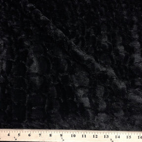 Reptile Black Faux Fur Fabric SV573449 3