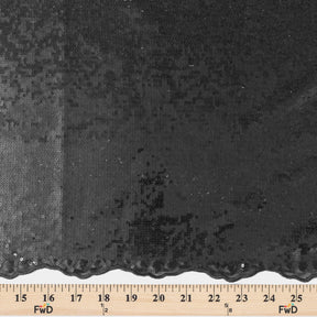 All Over Micro Sequins Starlight On Stretch Mesh Fabric