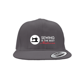 Sewing Is The Best Medicine Snapback Cap Caps Snapback Embroidery Darkgrey 20220202031641550 Dark Grey 1