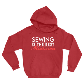 Sewing Is The Best Medicine Hoodies Apparel Dtg Hoodie Gildan 18500 S Red Mens Cf 20220131205419957 Red 1