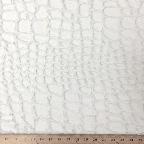 Reptile Optic White Faux Fur Fabric SV573448 4